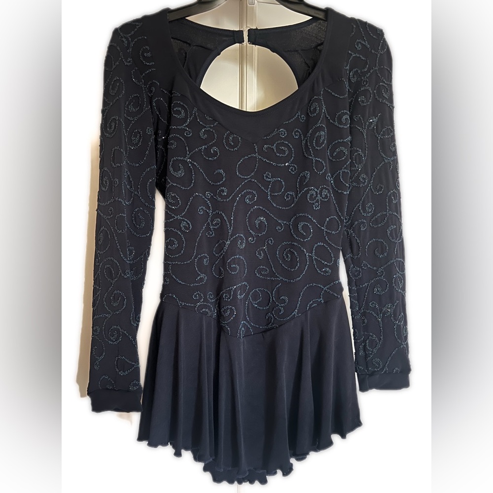 Capezio Black Swirl Pattern Dance Dress